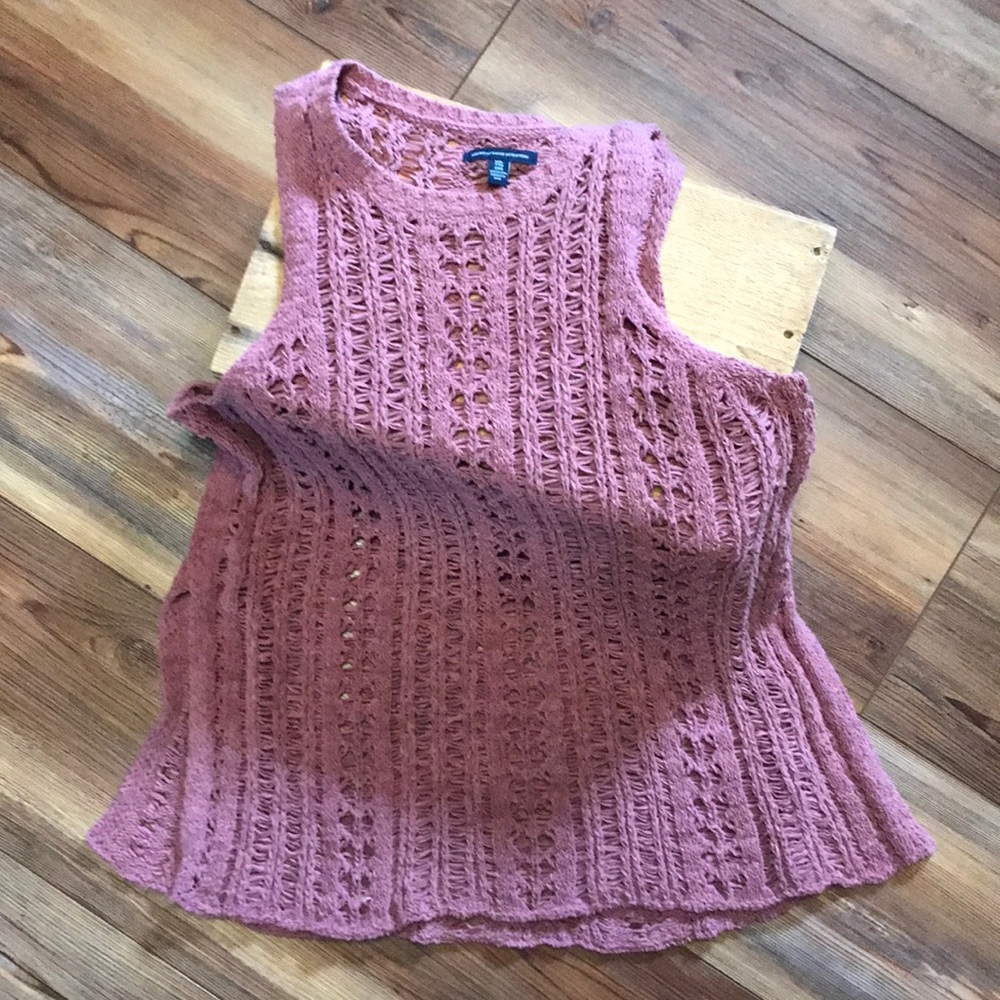 Crocheted tank top